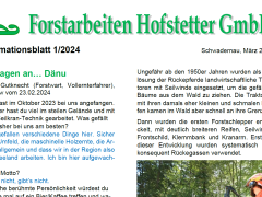 Das erste Infoblatt 2024....