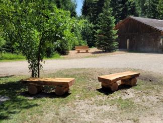 Bänke mit und ohne Lehne